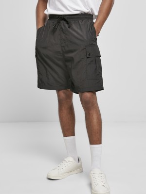 Мъжки къси панталони в черен цвят Urban Classics Nylon Cargo Shorts 