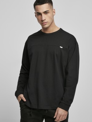 Мъжка блуза в черен цвят Urban Classics от органичен памук