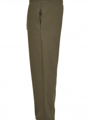 Мъжко долнище в масленозелен цвят Urban Classics Basic Sweatpants 2.0  Мъжко долнище в масленозелен цвят Urban Classics Basic Sweatpants 2.0