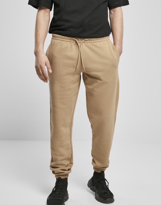 Мъжко долнище в бежов цвят Urban Classics Basic Sweatpants 2.0, Urban Classics, Долнища - Complex.bg