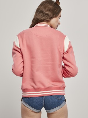 Дамско колежанско яке в розов цвят Urban Classics  Дамско колежанско яке в розов цвят Urban Classics