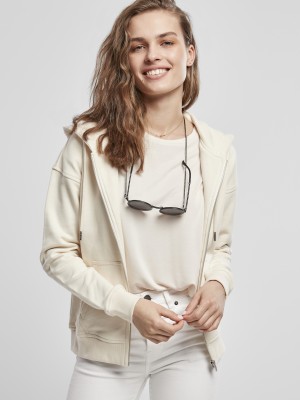 Дамски суичър в пясъчен цвят Urban Classics от органичен памук