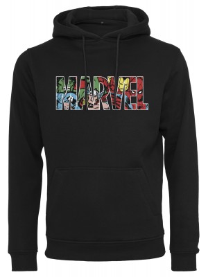 Мъжки суичър в черно Merchcode Marvel Logo Character 