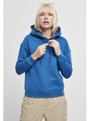Дамски суичър в кралско син цвят Urban Classics Ladies Hoody sporty blue 