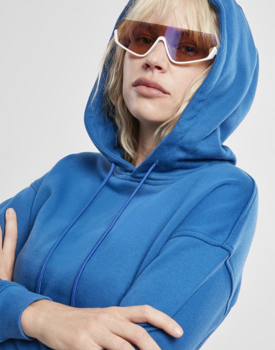 Дамски суичър в кралско син цвят Urban Classics Ladies Hoody sporty blue, Urban Classics, Суичъри - Complex.bg