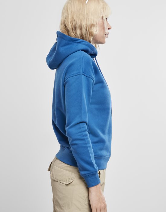 Дамски суичър в кралско син цвят Urban Classics Ladies Hoody sporty blue, Urban Classics, Суичъри - Complex.bg