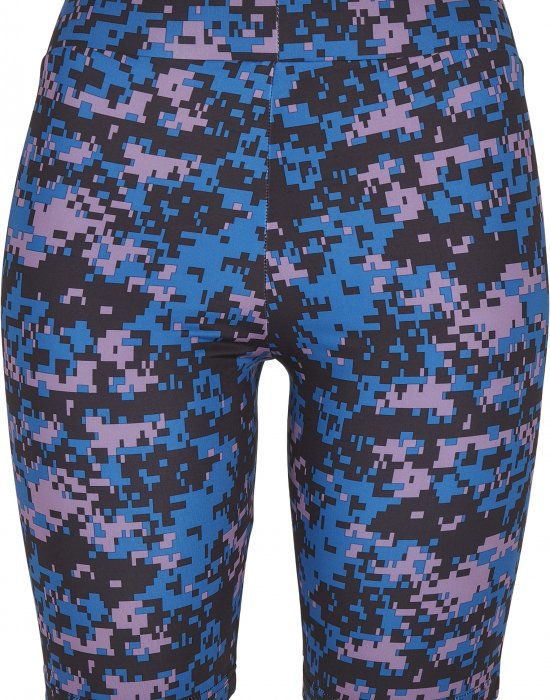 Дамски къс клин в камуфлажен десен Urban Classics High Waist Camo Tech Cycledigital duskviolet camo, Urban Classics, Клинове - Complex.bg