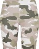 Дамски къс клин в камуфлажен десен Urban Classics High Waist Camo Tech Cycle Shorts duskrose camo, Urban Classics, Клинове - Complex.bg