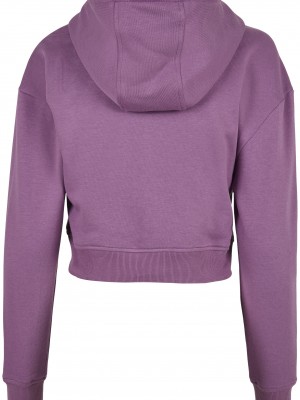 Дамски суичър в лилав цвят Urban Classics Ladies Short Terry Hoody