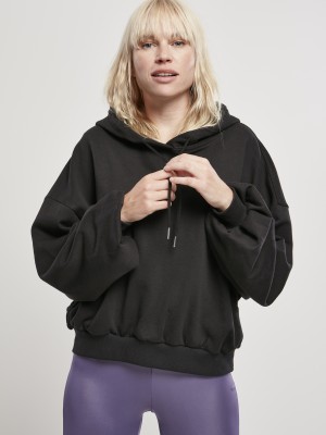 Дамски суичър в черен цвят Urban Classics от органичен памук