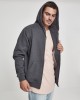 Мъжки изчистен суичър с цип Urban Classics charcoal TB014C, Urban Classics, Суичъри с цип - Complex.bg