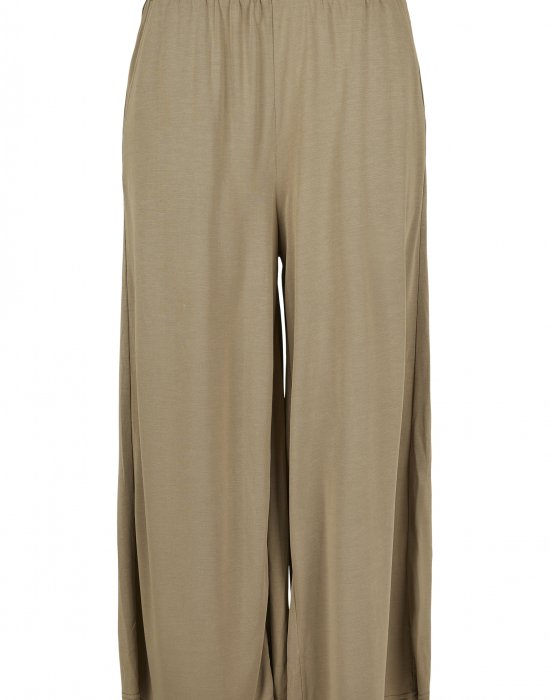 Дамски панталон в каки цвят Urban Classics Ladies Modal Culotte khaki, Urban Classics, Панталони - Complex.bg