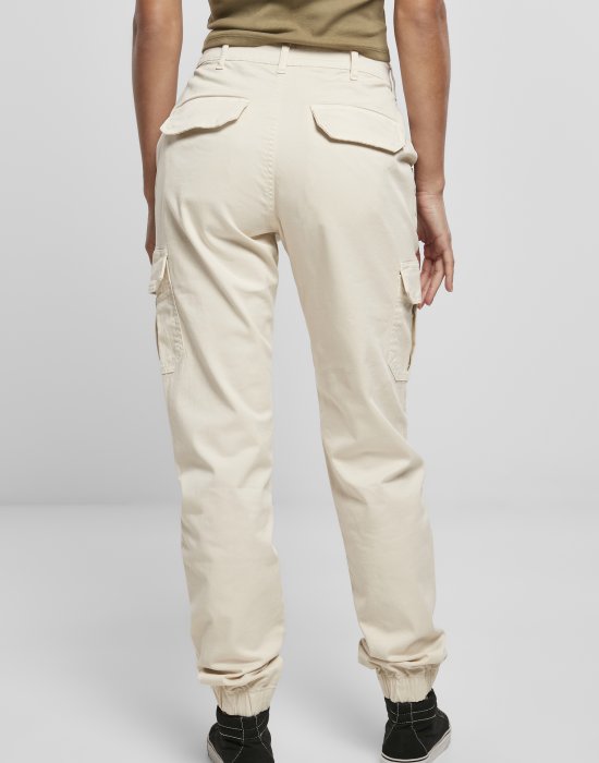 Дамски карго панталон в пясъчен цвят Urban Classics Ladies High Waist Cargo Pants, Urban Classics, Панталони - Complex.bg