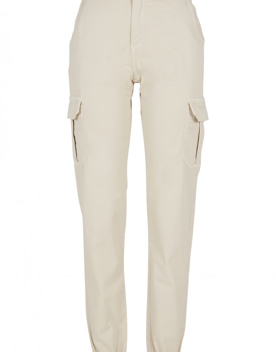 Дамски карго панталон в пясъчен цвят Urban Classics Ladies High Waist Cargo Pants, Urban Classics, Панталони - Complex.bg