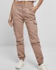 Дамски карго панталон Urban Classics Ladies High Waist Cargo Pants  в цвят пепел от рози, Urban Classics, Панталони - Complex.bg