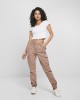 Дамски карго панталон Urban Classics Ladies High Waist Cargo Pants  в цвят пепел от рози, Urban Classics, Панталони - Complex.bg