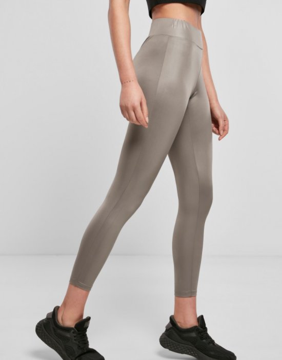 Дамски клин в сив цвят Urban Classics Ladies Imitation Leather Leggings, Urban Classics, Клинове - Complex.bg