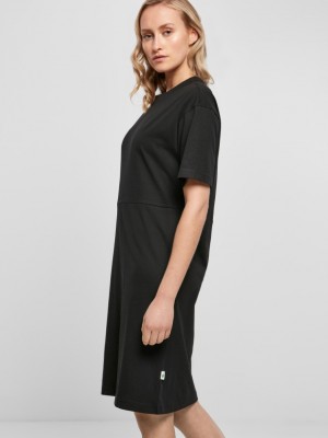 Дамска рокля в черен цвят Urban Classics от органичен памук