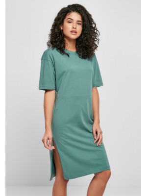 Дамска рокля в цвят мента Urban Classics от органичен памук