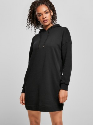 Дамска суичър рокля в черен цвят Urban Classics от органичен памук