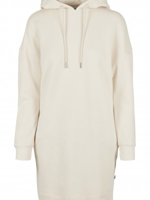 Дамска суичър рокля в пясъчен цвят Urban Classics от органичен памук 