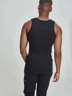 Мъжки потник рипс Urban Classics в черен цвят