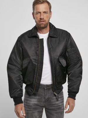 Мъжко яке в черно Brandit CWU 