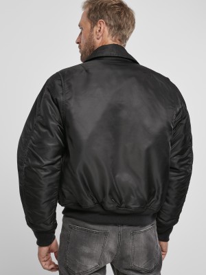 Мъжко яке в черно Brandit CWU 