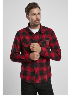 Мъжка карирана риза в червено и черно Brandit