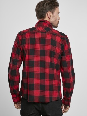 Мъжка карирана риза в червено и черно Brandit