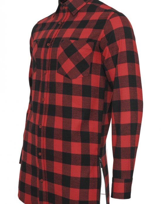 Мъжка карирана риза в червен цвят blk/red, Urban Classics, Ризи - Complex.bg