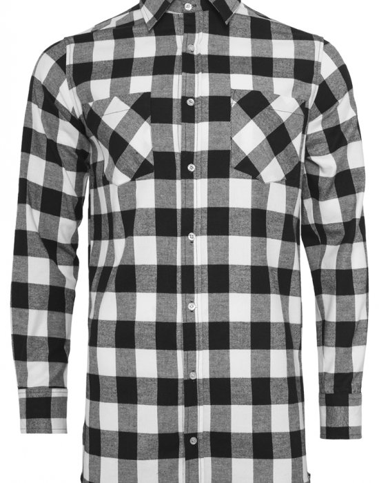Мъжка карирана риза в черен цвят blk/wht, Urban Classics, Ризи - Complex.bg