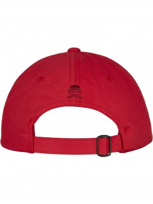 Шапка с козирка в червен цвят C&S WL Six Forever