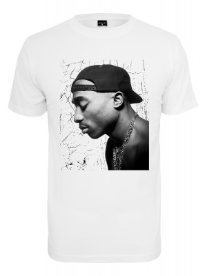 2PAC / Tupac Cracked Backround Мъжка бяла тениска Mister Tee 2PAC / Tupac Cracked Backround Мъжка бяла тениска Mister Tee
