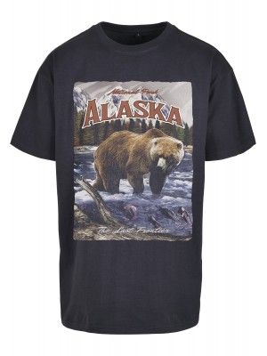 Мъжка тениска в тъмносин цвят Mister Tee Alaska Vintage 