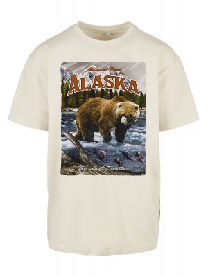 Мъжка тениска в пясъчен цвят Mister Tee Alaska Vintage