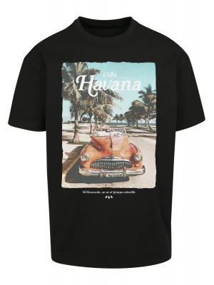 Мъжка тениска в черен цвят Mister Tee Havana Vibe 