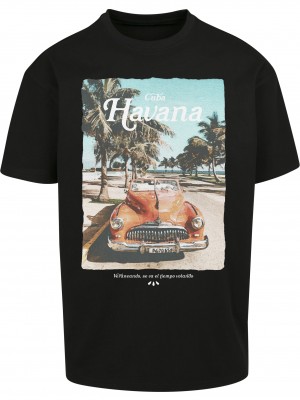 Мъжка тениска в черен цвят Mister Tee Havana Vibe 