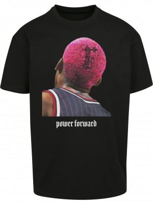 Мъжка тениска в черен цвят Mister Tee Power Forward