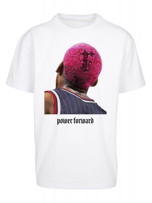 Мъжка тениска в бял цвят Mister Tee Power Forward