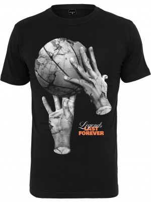 Мъжка тениска в черен цвят Mister Tee Ballin Hands 