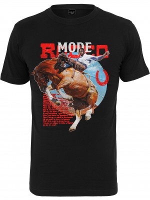 Мъжка тениска в черен цвят Mister Tee Rodeo Mode