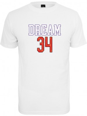 Мъжка тениска в бял цвят Mister Tee Dream 34 