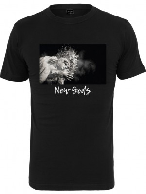 Мъжка тениска в черен цвят Mister Tee New Gods 