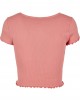 Дамска къса тениска в розов цвят Urban Classics, Urban Classics, Тениски - Complex.bg