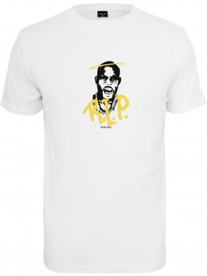 Мъжка тениска в бял цвят Mister Tee Hell Is Hot / RIP DMX