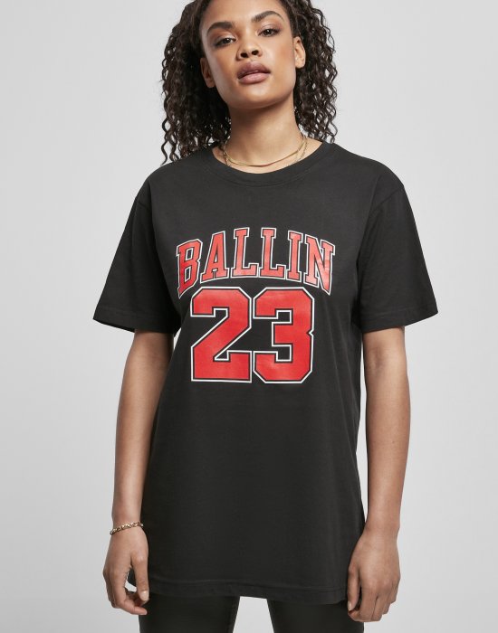 Дамска тениска в черен цвят Mister Tee Ladies Ballin 23, Mister Tee, Тениски - Complex.bg