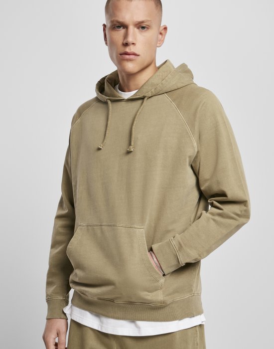 Мъжки суичър в цвят каки Urban Classics Overdyed khaki, Urban Classics, Суичъри - Complex.bg