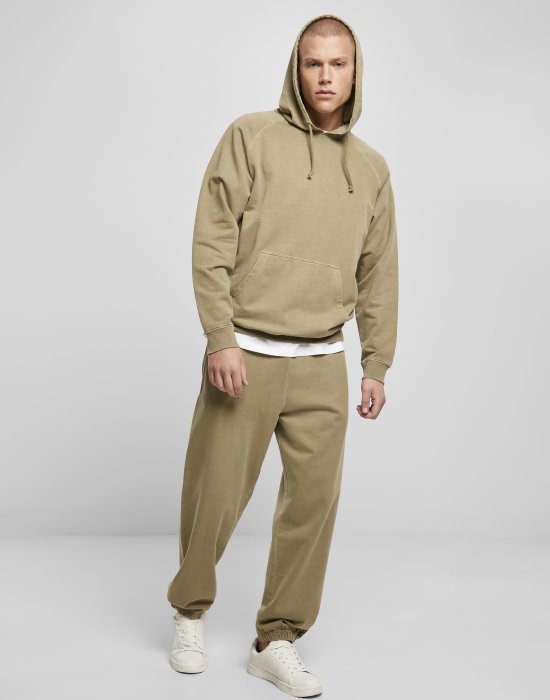 Мъжки суичър в цвят каки Urban Classics Overdyed khaki, Urban Classics, Суичъри - Complex.bg