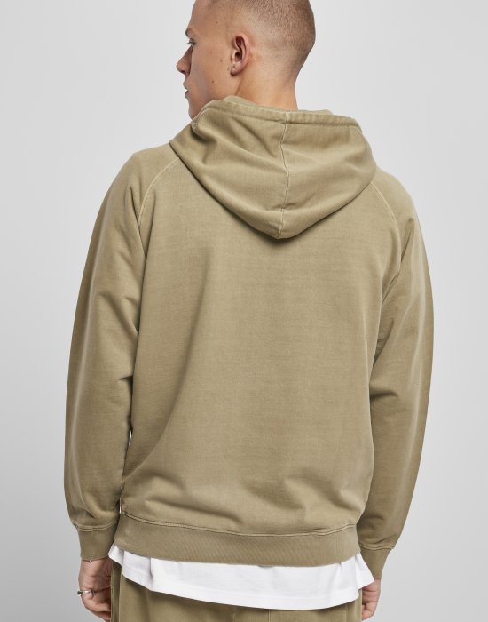 Мъжки суичър в цвят каки Urban Classics Overdyed khaki, Urban Classics, Суичъри - Complex.bg